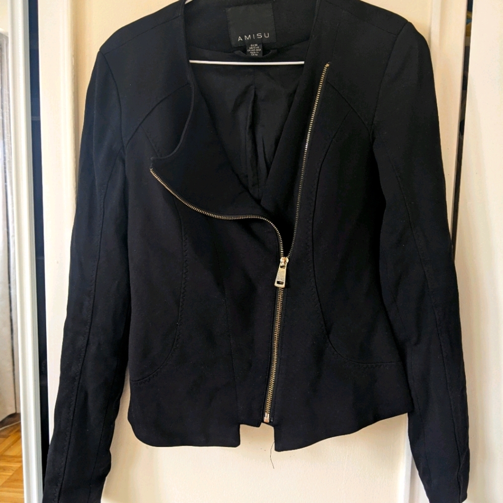 Black spring jacket
